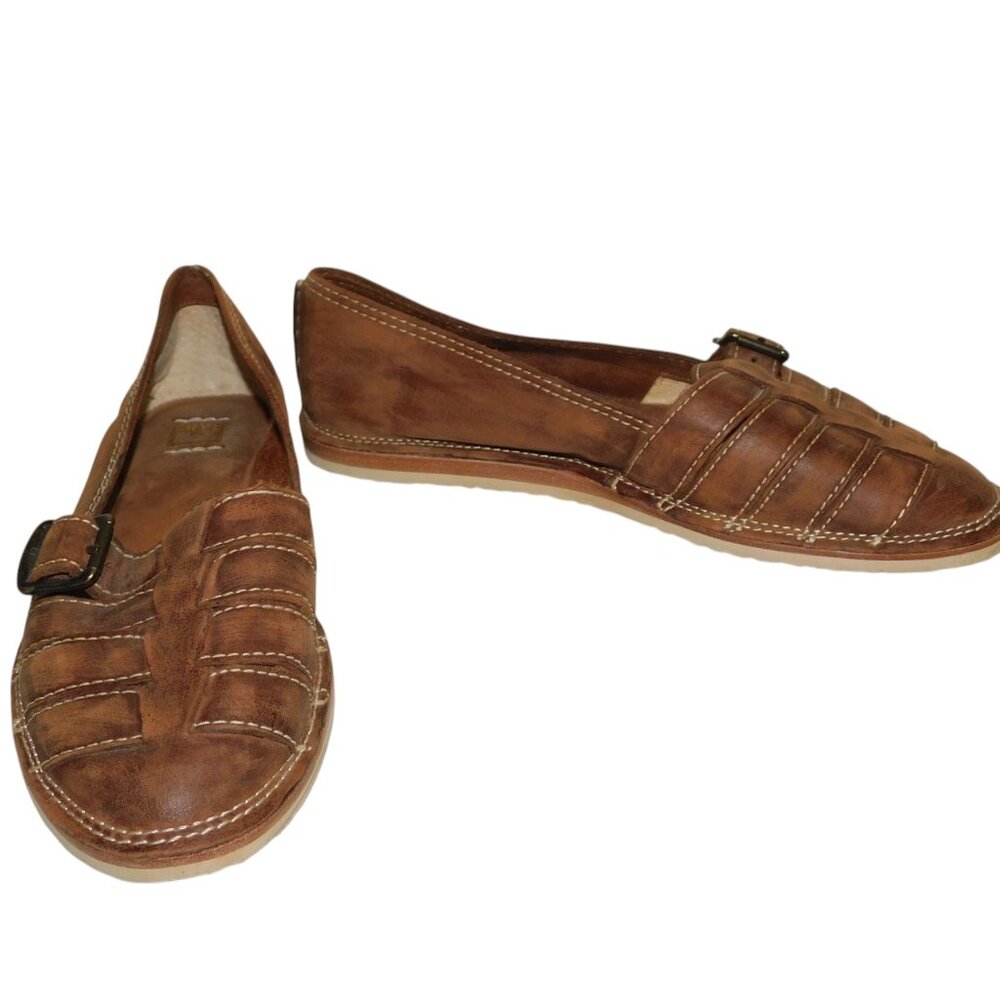 Frye Brown Leather Flats
